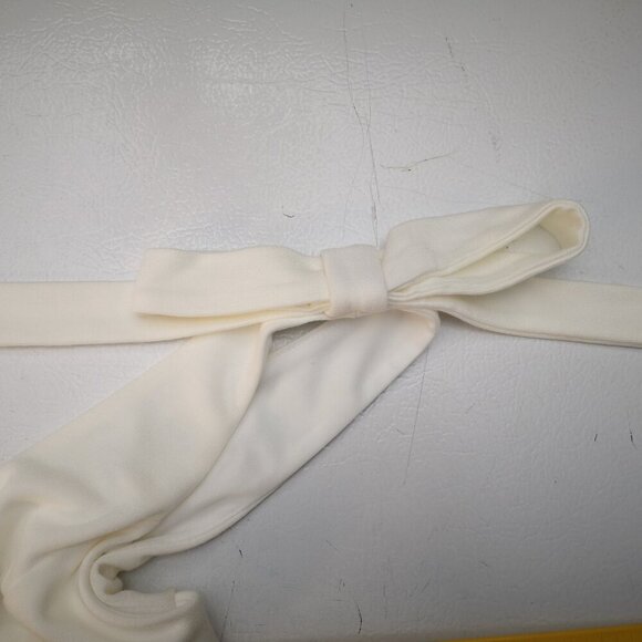 Venus Ladies Size Medium Off White w/ Lace Detail Lined Sleeveless Midi Dress - Picture 8 of 12